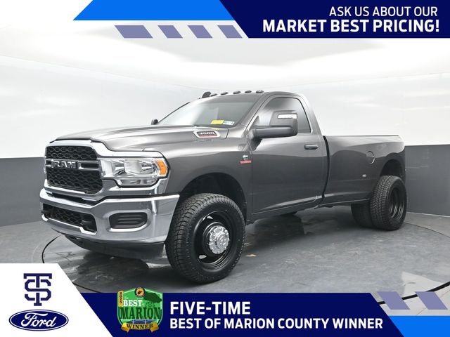 Gray (Granite Crystal Metallic Clearcoat) 2024 RAM 3500 Pickup Truck Four-Wheel Drive 6-Speed Automatic
