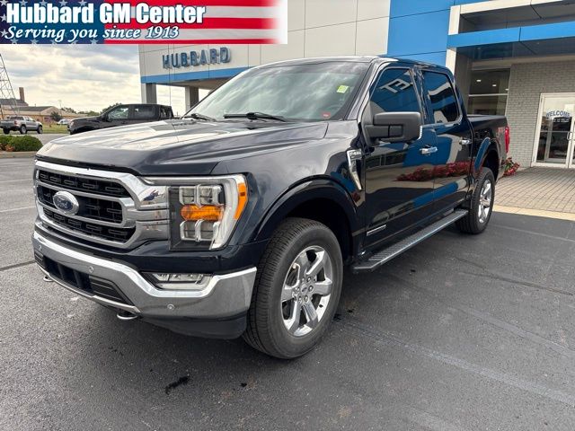 Antimatter Blue Metallic 2021 Ford F-150 Pickup Truck Four-Wheel Drive Automatic