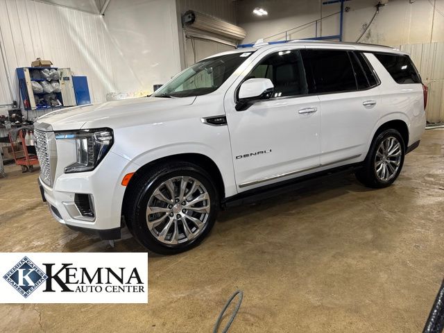White Frost Tricoat 2021 GMC Yukon Denali 4WD SUV / Crossover Four-Wheel Drive