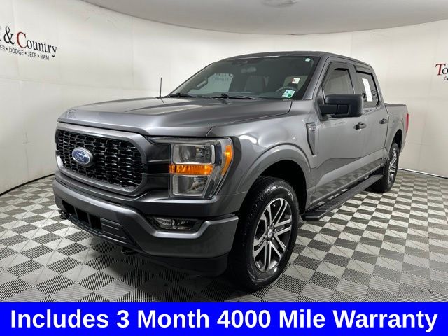 Gray Metallic 2021 Ford F-150 Pickup Truck Four-Wheel Drive Automatic