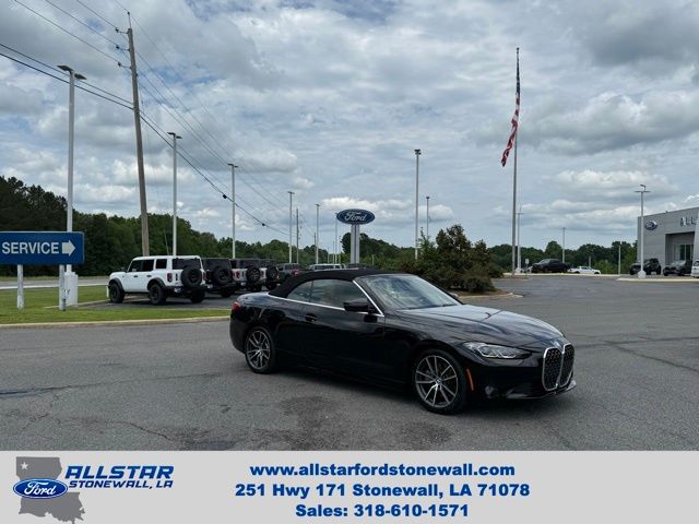 Jet Black 2022 BMW 4 Series 430i Convertible RWD Convertible Rear-Wheel Drive 8-Speed Automatic