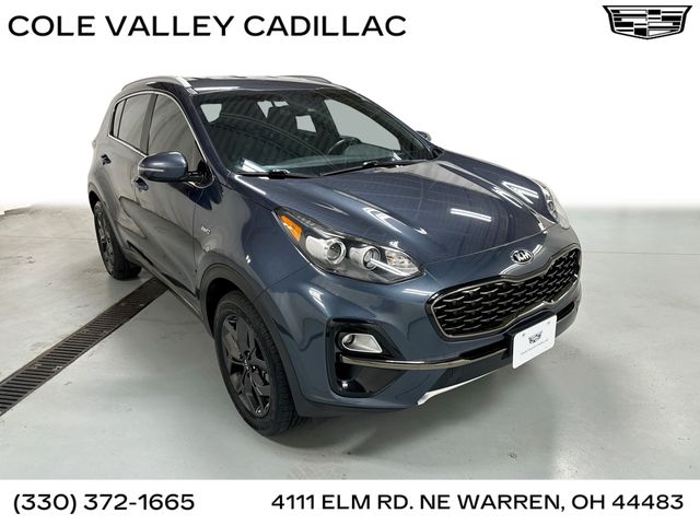 Pacific Blue 2020 Kia Sportage SUV / Crossover All-Wheel Drive 6-Speed Automatic Overdrive