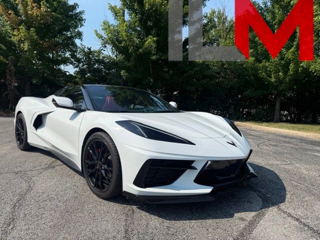 Arctic White 2025 Chevrolet Corvette Convertible Rear-Wheel Drive 8-Speed Dual Clutch