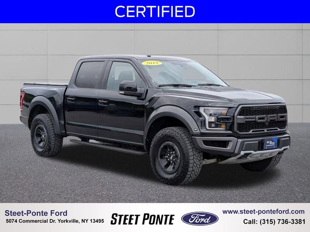Shadow Black 2018 Ford F-150 Raptor SuperCrew 4WD Pickup Truck Four-Wheel Drive Automatic