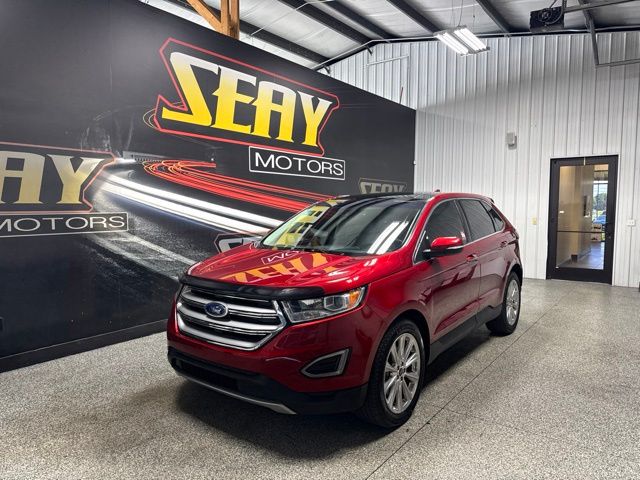 Ruby Red Metallic 2018 Ford Edge Titanium AWD SUV / Crossover All-Wheel Drive 6-Speed Automatic