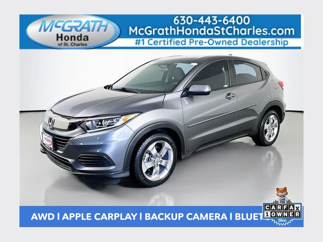 Gray (Modern Steel Metallic) 2022 Honda HR-V SUV / Crossover All-Wheel Drive Continuously Variable Transmission