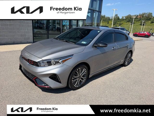 Steel Gray 2023 Kia Forte Sedan Front-Wheel Drive Continuously Variable Transmission