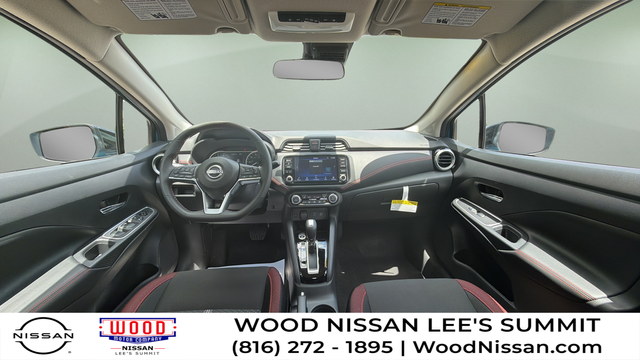 Arctic Ice Blue Metallic 2025 Nissan Versa SR FWD Sedan Front-Wheel Drive Continuously Variable Transmission