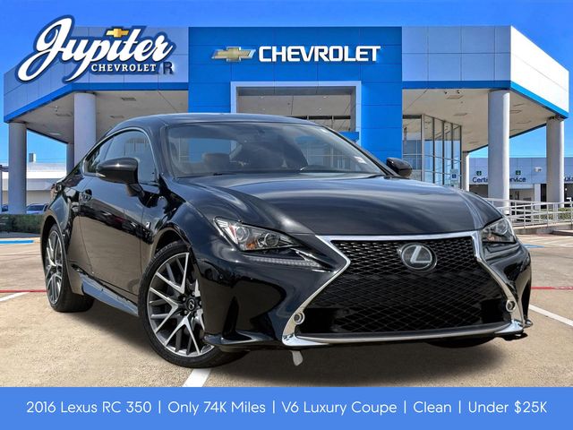 Black (Obsidian) 2016 Lexus RC Coupe Rear-Wheel Drive 8-Speed Automatic
