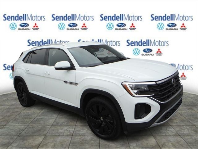 Pure White 2024 Volkswagen Atlas Cross Sport SUV / Crossover All-Wheel Drive 8-Speed Automatic