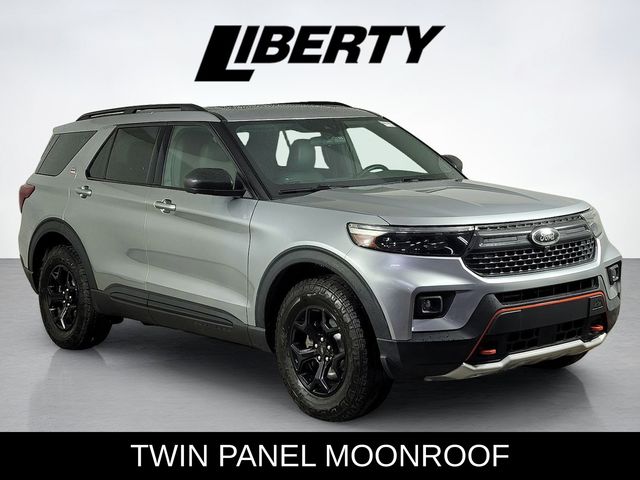 Silver Metallic 2021 Ford Explorer SUV / Crossover All-Wheel Drive Automatic