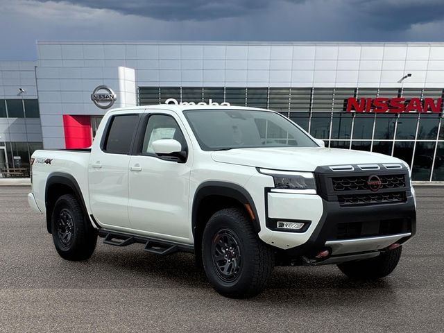 Glacier White 2026 Nissan Frontier PRO-4X Crew Cab 4WD Pickup Truck Four-Wheel Drive 9-Speed Automatic Overdrive