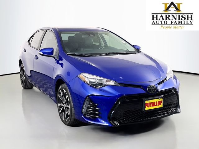 Blue 2018 Toyota Corolla Sedan Front-Wheel Drive Continuously Variable Transmission