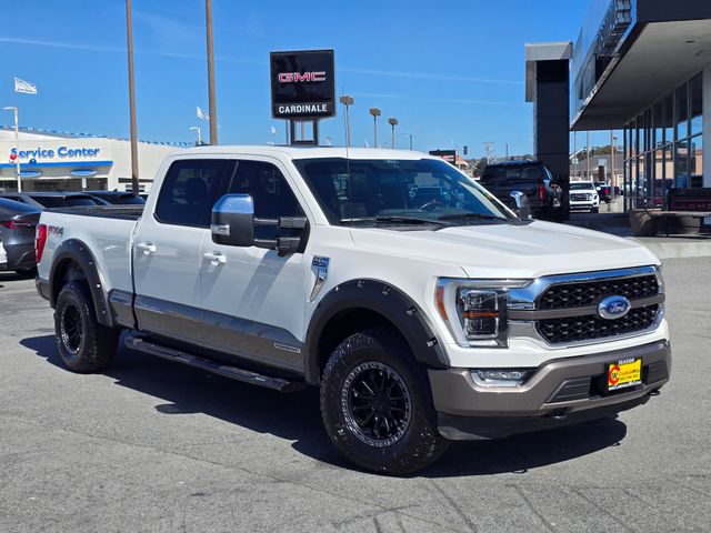 White 2021 Ford F-150 King Ranch SuperCrew 4WD Pickup Truck Four-Wheel Drive Automatic