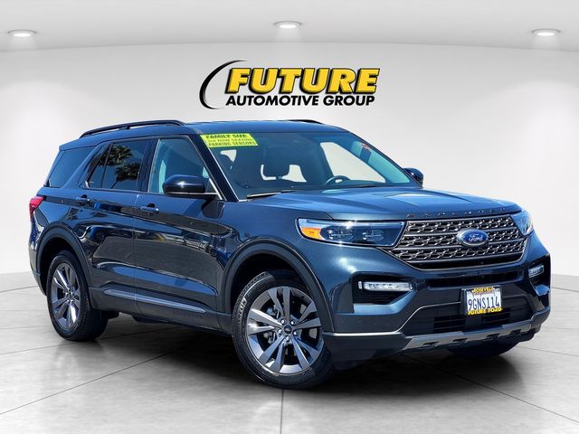 Blue Metallic 2023 Ford Explorer SUV / Crossover All-Wheel Drive Automatic