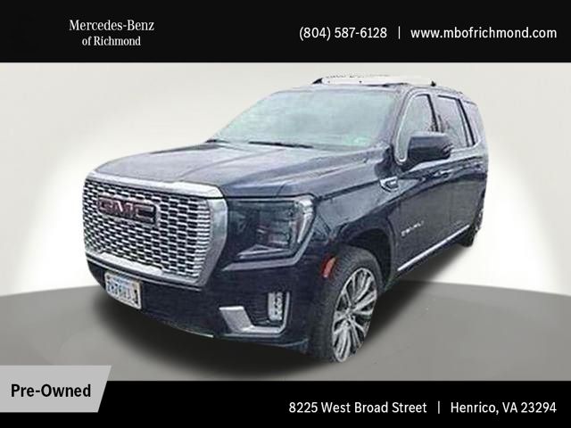 Midnight Blue Metallic 2021 GMC Yukon Denali 4WD SUV / Crossover Four-Wheel Drive