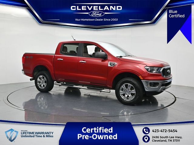 Red Metallic 2021 Ford Ranger Pickup Truck Four-Wheel Drive Automatic
