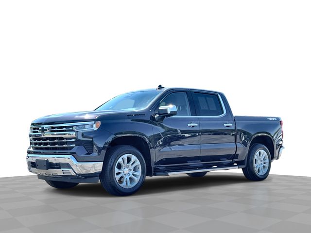 Dark Ash Metallic 2023 Chevrolet Silverado 1500 LTZ Crew Cab 4WD Pickup Truck Four-Wheel Drive Automatic