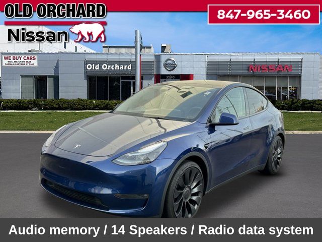 Blue 2024 Tesla Model Y Performance AWD SUV / Crossover All-Wheel Drive 1-Speed Automatic