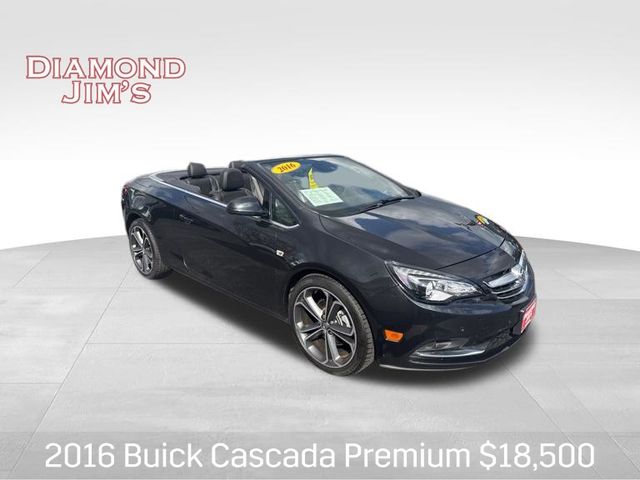 Carbon Black Metallic 2016 Buick Cascada Premium FWD Convertible Front-Wheel Drive 6-Speed Automatic Overdrive