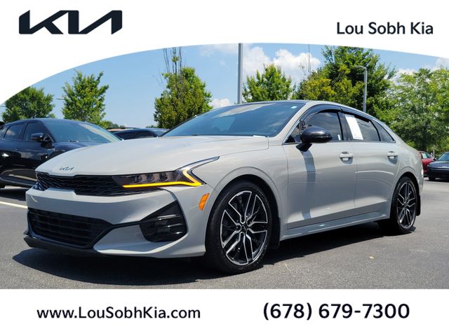 Wolf Gray 2022 Kia K5 GT FWD Sedan Front-Wheel Drive 8-Speed Dual Clutch