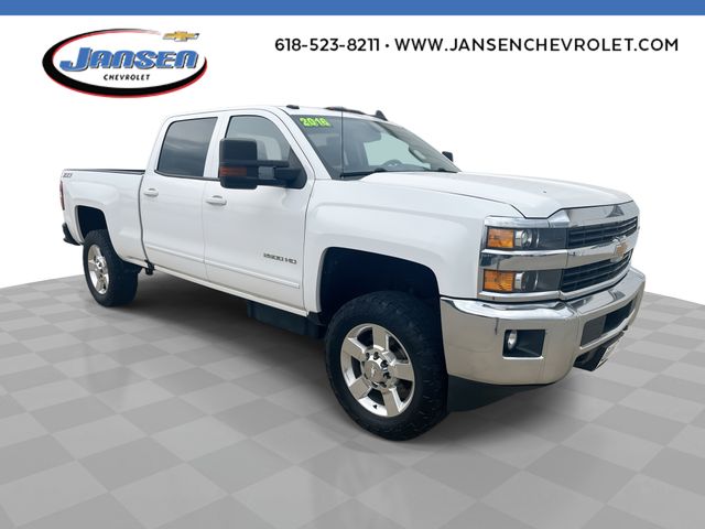 Summit White 2016 Chevrolet Silverado 2500HD LT Crew Cab 4WD Pickup Truck Four-Wheel Drive 6-Speed Automatic