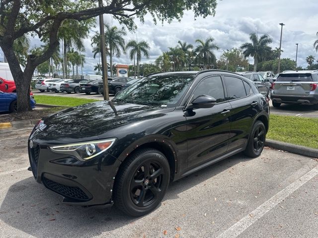 Vulcano Black Metallic 2018 Alfa Romeo Stelvio AWD SUV / Crossover All-Wheel Drive 8-Speed Automatic