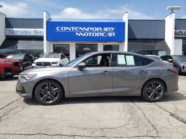 Liquid Carbon Metallic 2023 Acura Integra FWD with Technology and A-SPEC Package Sedan Front-Wheel Drive Continuously Variable Transmission