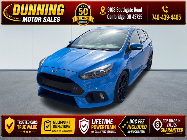 Blue 2016 Ford Focus RS Hatchback All-Wheel Drive 6-Speed Manual