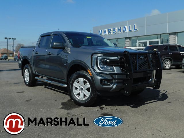 Gray Metallic 2024 Ford Ranger XL SuperCrew 4WD Pickup Truck Four-Wheel Drive Automatic