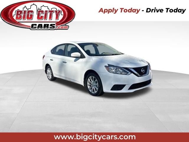 White (Fresh Powder) 2018 Nissan Sentra S FWD Sedan Front-Wheel Drive Continuously Variable Transmission