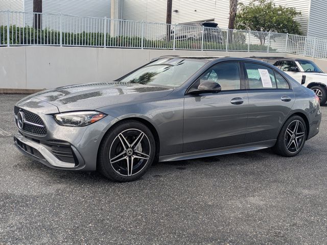 Gray 2024 Mercedes-Benz C-Class Sedan All-Wheel Drive 9-Speed Automatic