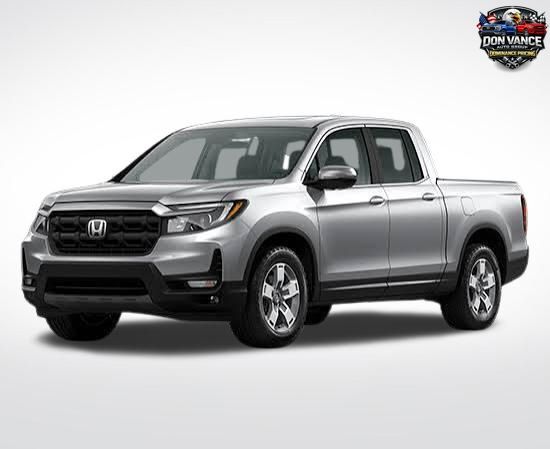 Silver 2025 Honda Ridgeline Pickup Truck All-Wheel Drive 9-Speed Automatic