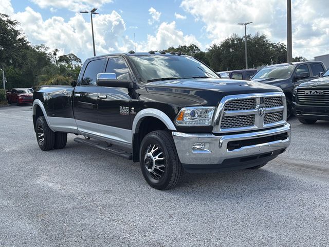 Brilliant Black Crystal Pearlcoat 2018 RAM 3500 Laramie Crew Cab LB DRW 4WD Pickup Truck Four-Wheel Drive 6-Speed Automatic