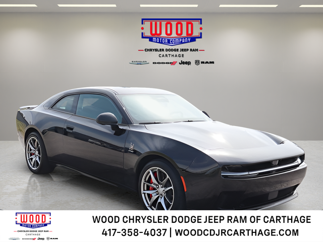 Diamond Black Crystal Pearlcoat 2024 Dodge Charger Daytona Scat Pack AWD Coupe All-Wheel Drive 1-Speed Automatic