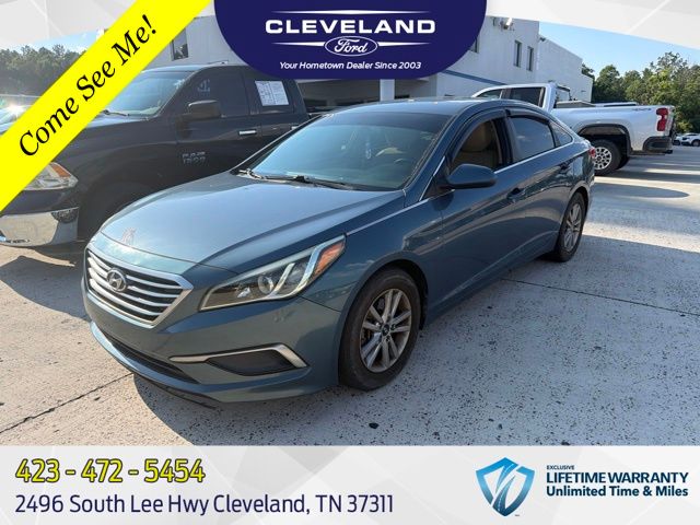 Nouveau Blue 2016 Hyundai Sonata Sedan Front-Wheel Drive 6-Speed Automatic