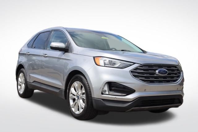 Silver Metallic 2020 Ford Edge Titanium FWD SUV / Crossover Front-Wheel Drive 8-Speed Automatic