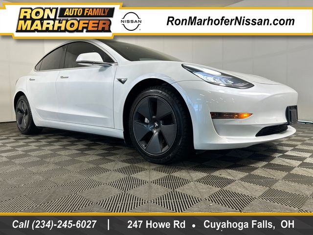 Pearl White Multi-Coat 2020 Tesla Model 3 Sedan Rear-Wheel Drive 1-Speed Automatic