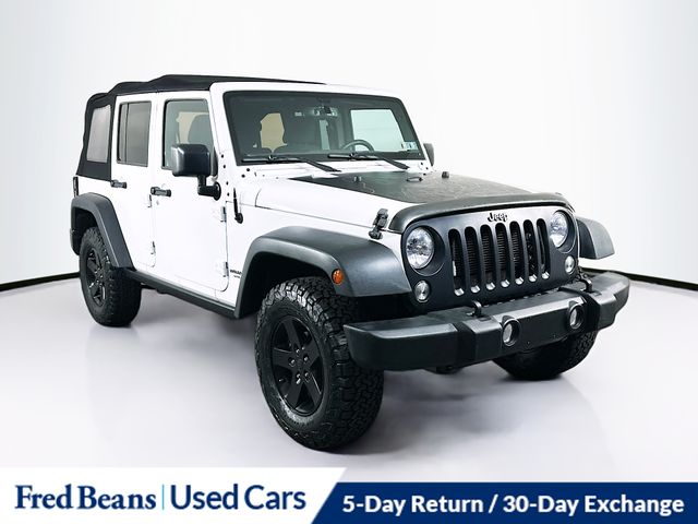 Bright White Clearcoat 2017 Jeep Wrangler Unlimited Sport 4WD SUV / Crossover Four-Wheel Drive 5-Speed Automatic