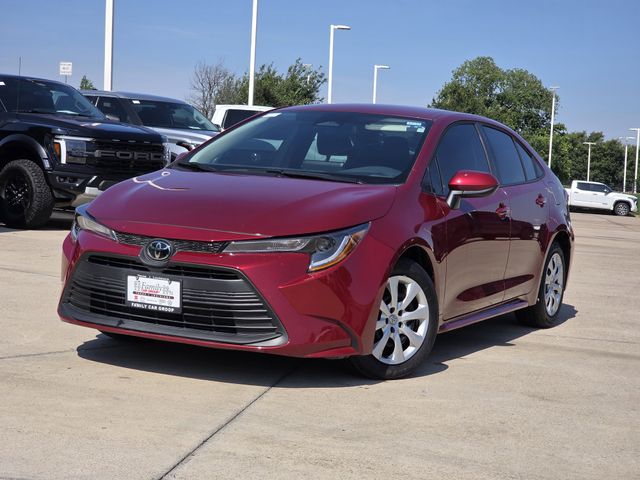 Red (Ruby Flare Pearl) 2026 Toyota Corolla LE FWD Sedan Front-Wheel Drive Continuously Variable Transmission