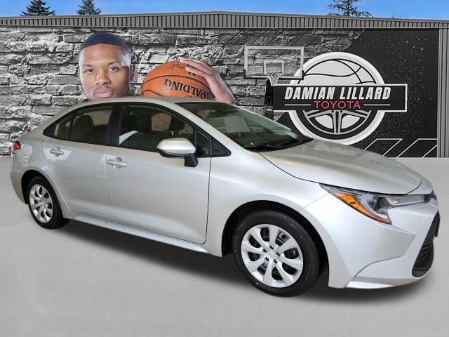 Classic Silver Metallic 2026 Toyota Corolla LE FWD Sedan Front-Wheel Drive Continuously Variable Transmission