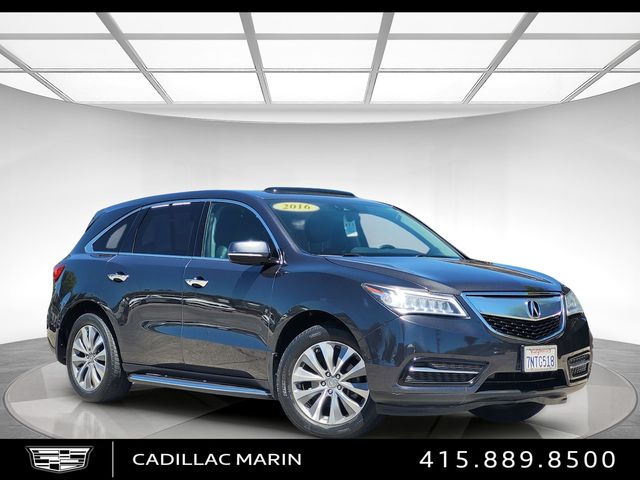 Gray (Graphite Luster Metallic) 2016 Acura MDX SUV / Crossover All-Wheel Drive 9-Speed Automatic