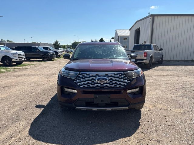 2022 Red Ford Explorer Platinum 4X4 SUV