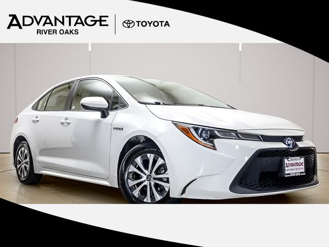 Super White 2020 Toyota Corolla Hybrid Sedan Front-Wheel Drive Continuously Variable Transmission
