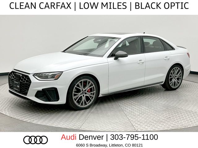 Glacier White Metallic 2023 Audi S4 Sedan All-Wheel Drive 8-Speed Automatic