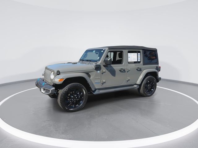Used 2022 Gray Jeep Unlimited Sahara 4xe image 4