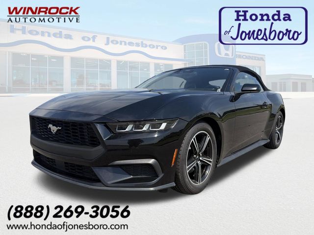 Shadow Black 2024 Ford Mustang EcoBoost Premium Convertible RWD Convertible Rear-Wheel Drive Automatic