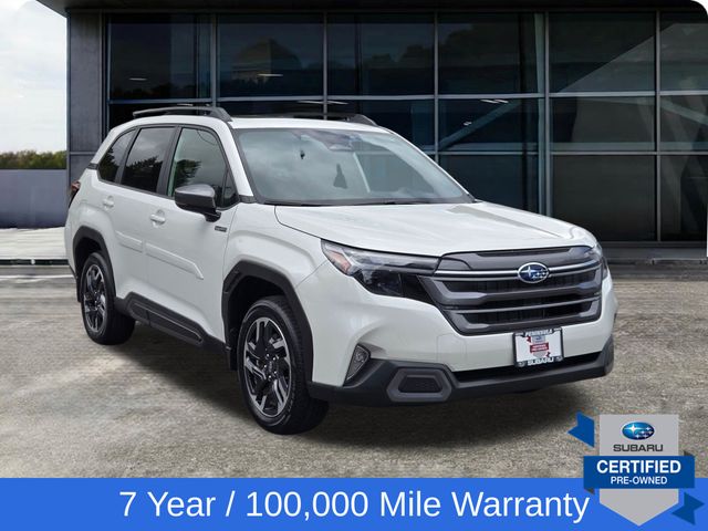 Crystal White Pearl 2025 Subaru Forester Hybrid SUV / Crossover All-Wheel Drive Continuously Variable Transmission