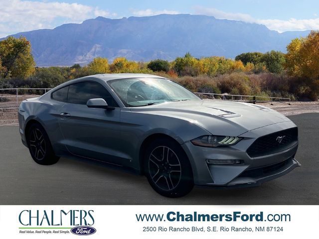 Iconic Silver Metallic 2021 Ford Mustang EcoBoost Premium Coupe RWD Coupe Rear-Wheel Drive Automatic