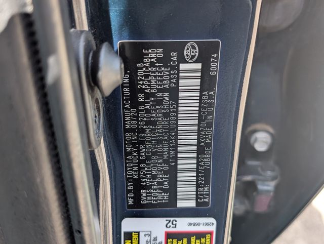 2020 Toyota Camry SE Blue at Emmons Autoplex